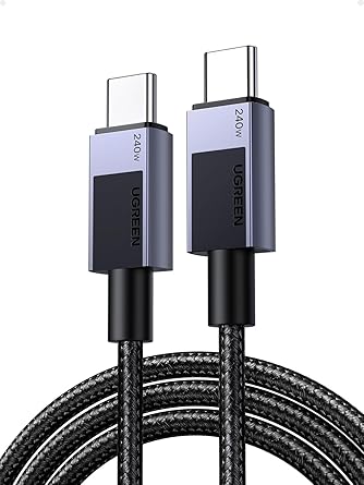 UGREEN USB-C to USB-C PD Fast Charging Cable Space Gray 1M-PH