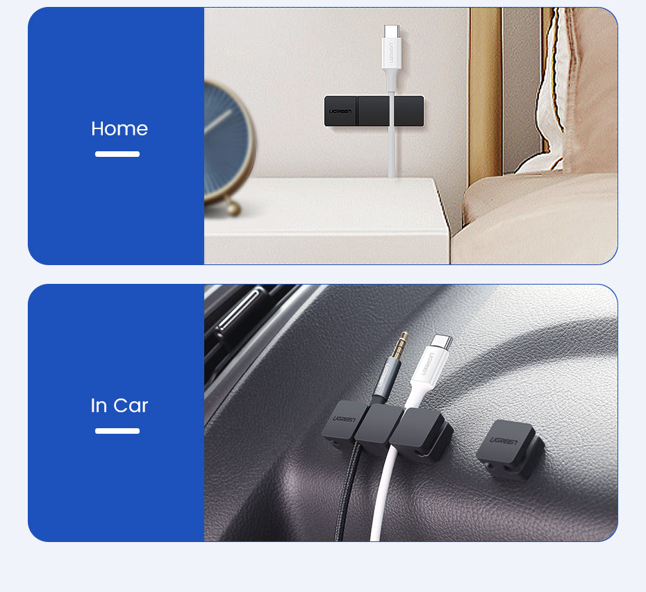 UGREEN 3+1 Silicone Cable Holder Clips