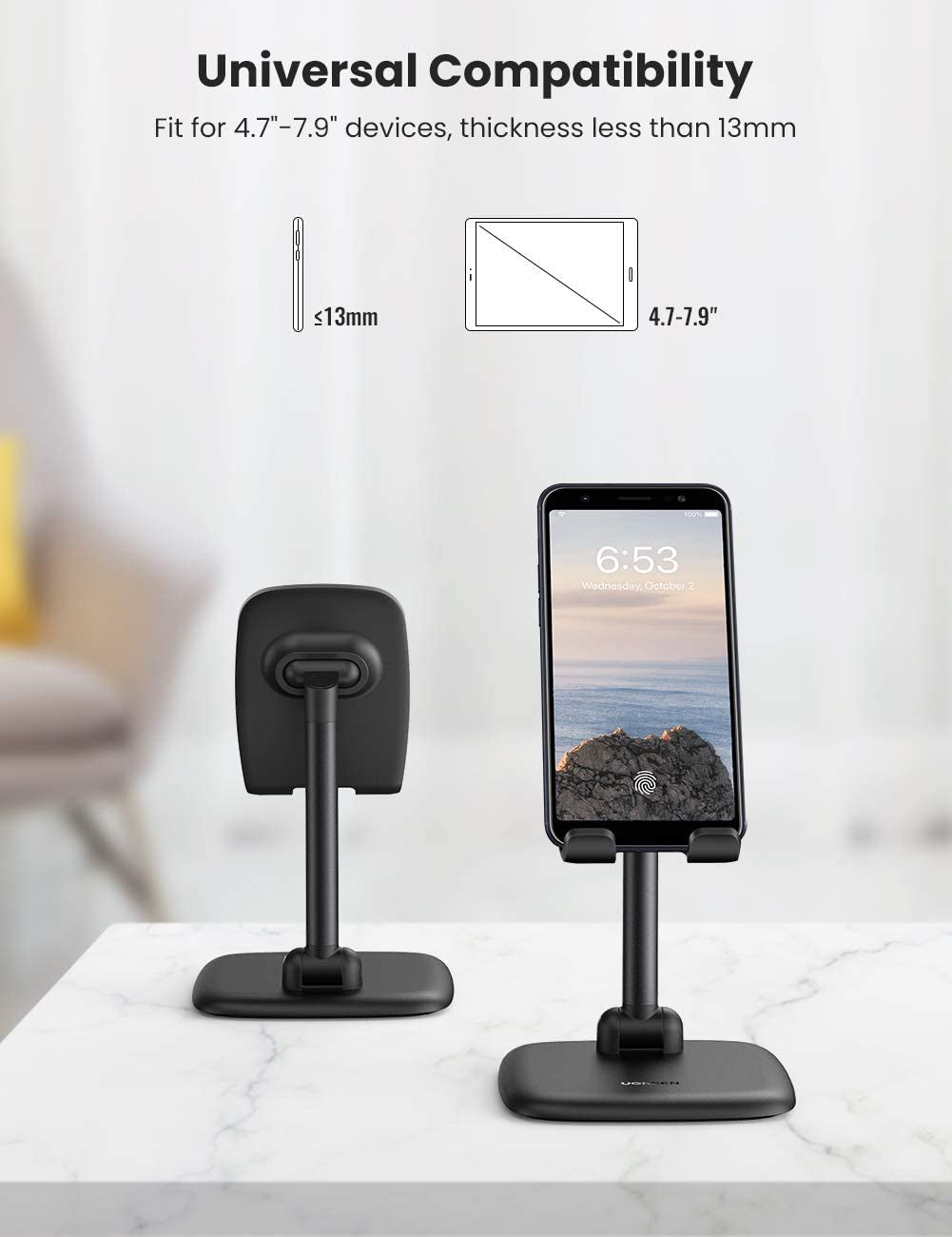 UGREEN Adjustable Desk Phone Stand Holder