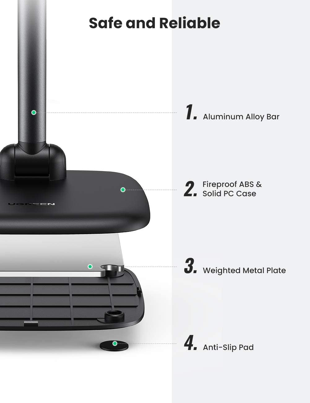 UGREEN Adjustable Desk Phone Stand Holder