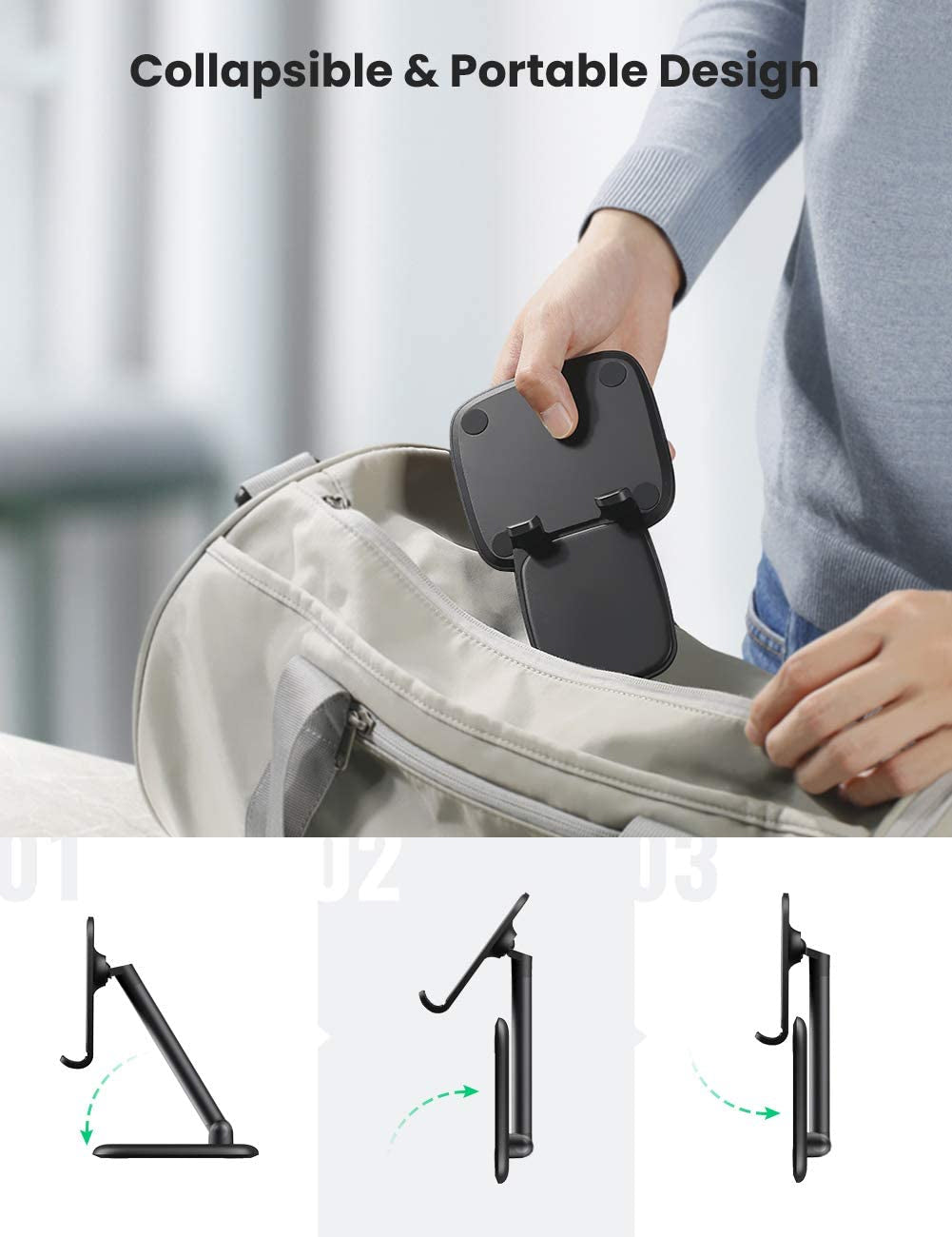 UGREEN Adjustable Desk Phone Stand Holder