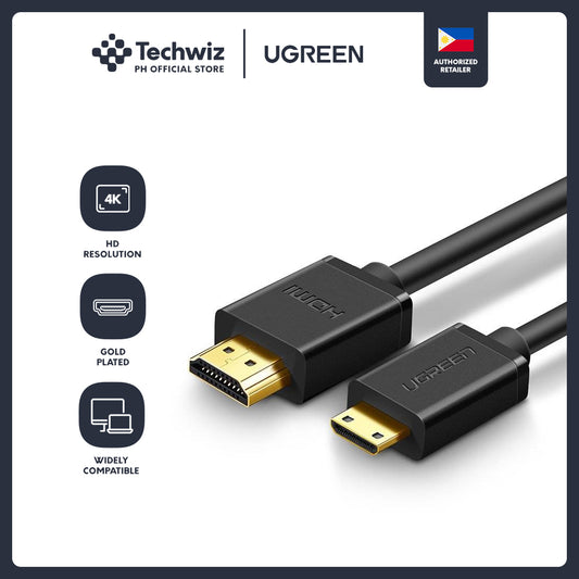 UGREEN 4K 3D Mini HDMI to HDMI 1.4 Full Copper for Tablet MP4 Camcorder - PH