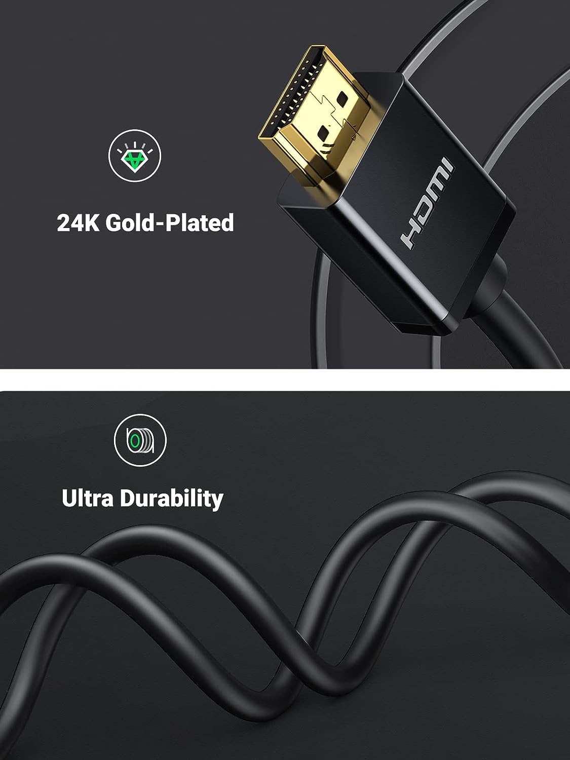 UGREEN 4K 3D Mini HDMI to HDMI 1.4 Full Copper for Tablet MP4 Camcorder - PH
