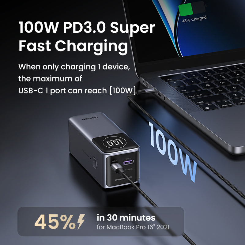 UGREEN 12000mAh 100W Fast Charging Power Bank- PH