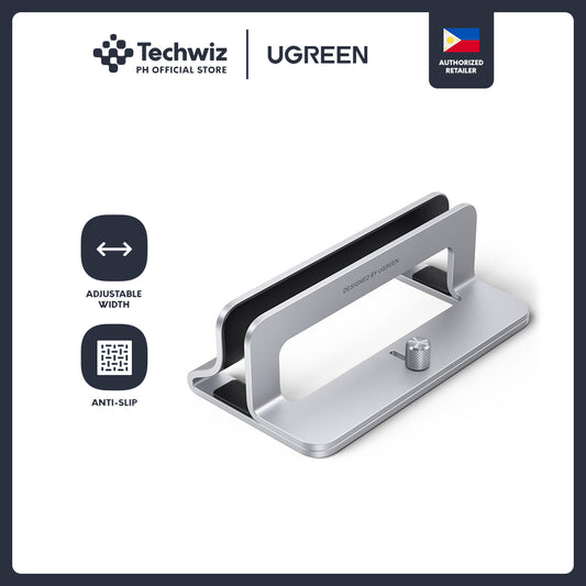 UGREEN Aluminum Alloy Vertical Laptop Stand with Flexible Width