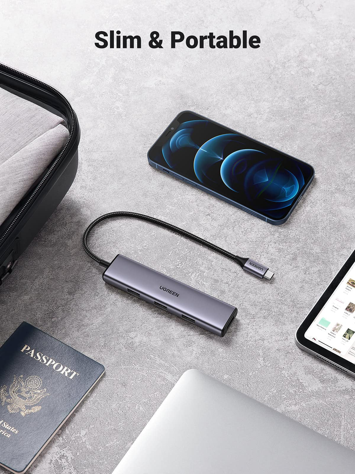 UGREEN USB C to 4 Port USB 3.0 Hub