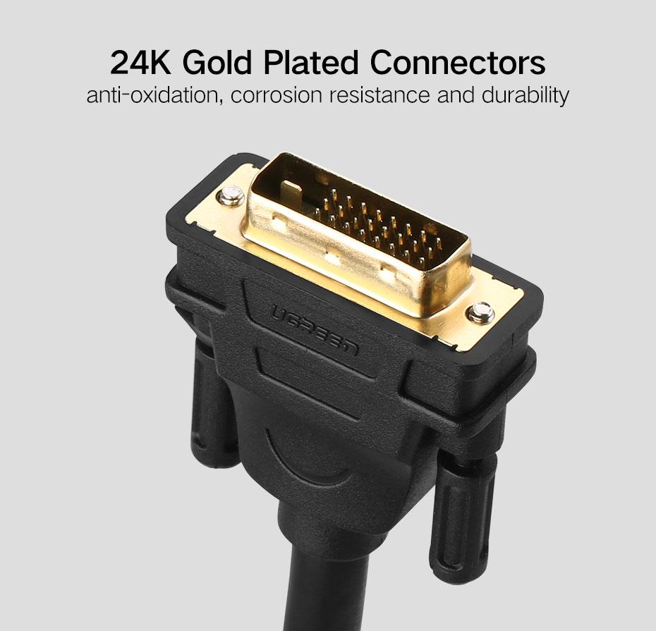 UGREEN DVI (24+1) Male to Male Cable