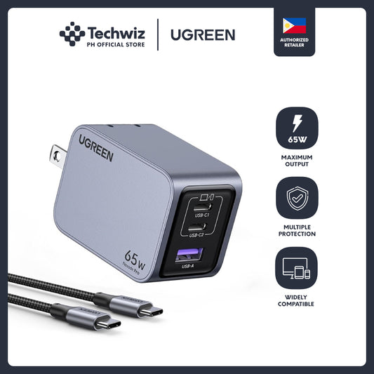 UGREEN Nexode Pro 65W 3-Port GaN Fast Charger Set US - PH