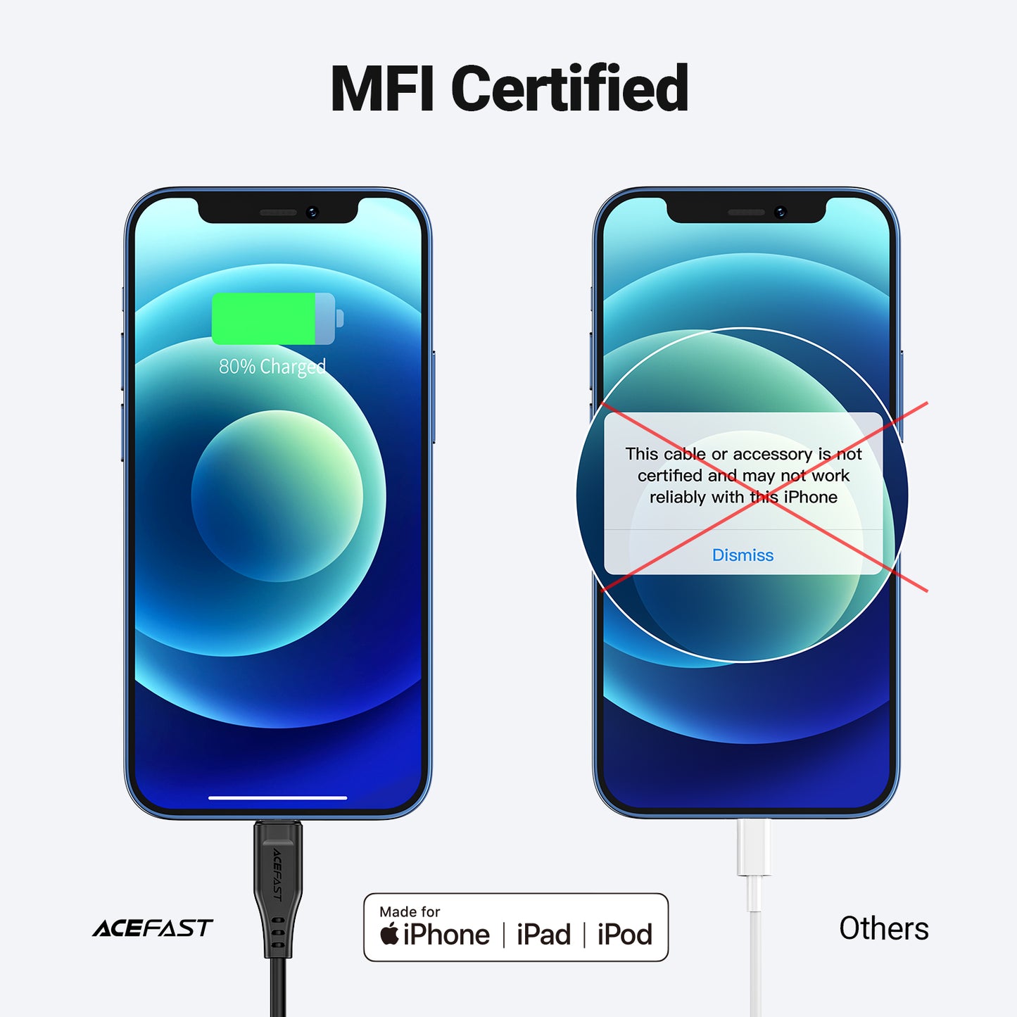 ACEFAST C3-01 USB-C to Lightning TPE charging Data Cable