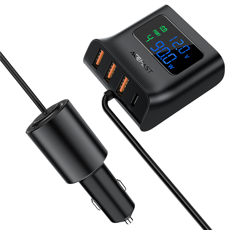 ACEFAST B8 Digital Display Car Hub Charger