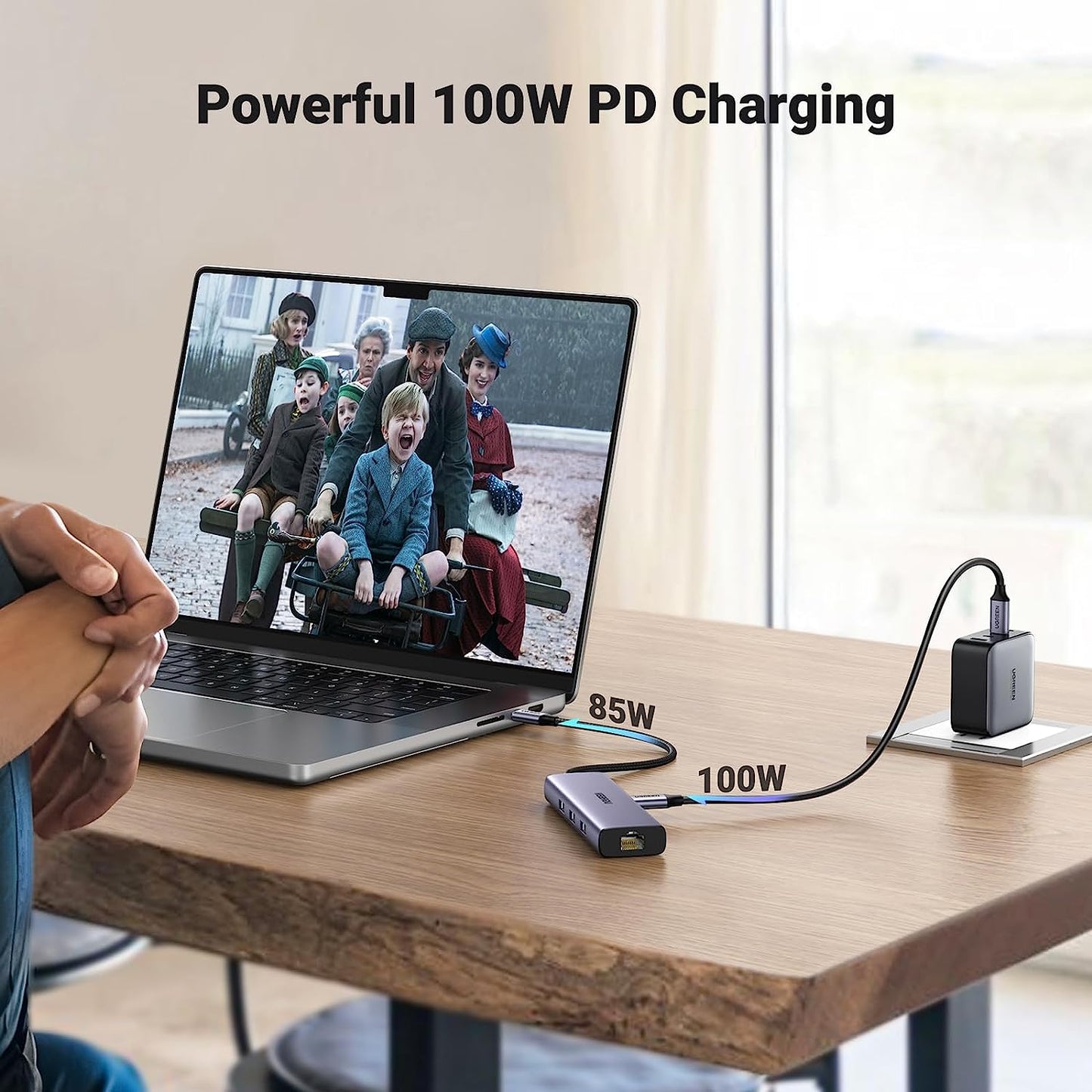 UGREEN USB C to HDMI | 3 USB A3.0 | RJ45 | PD 4k | 30hz 6 in 1 Hub