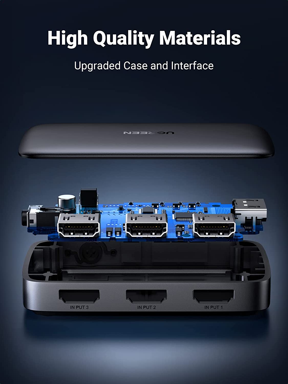 UGREEN 4K 3 In 1 Out HDMI Switcher