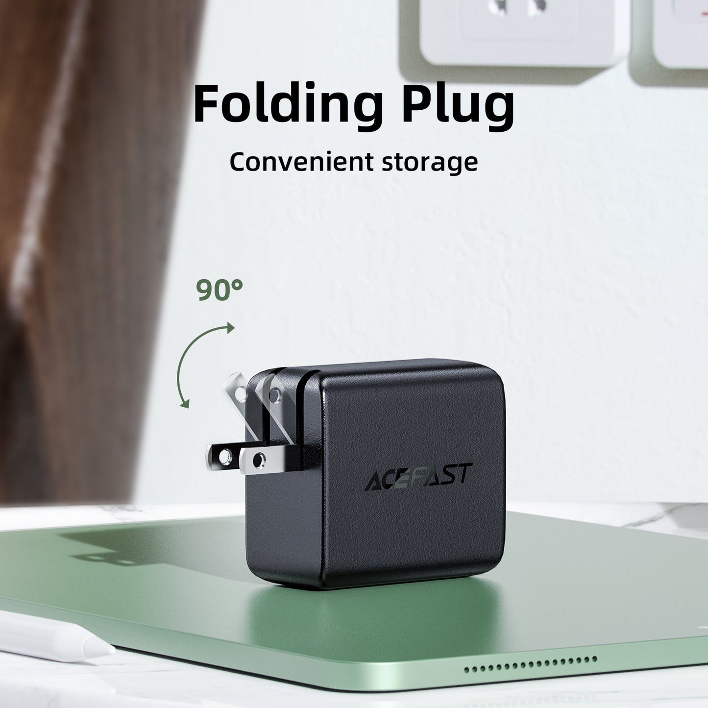 ACEFAST A15 PD65W(USB-C+USB-C+USB-A) 3-port Charger Set