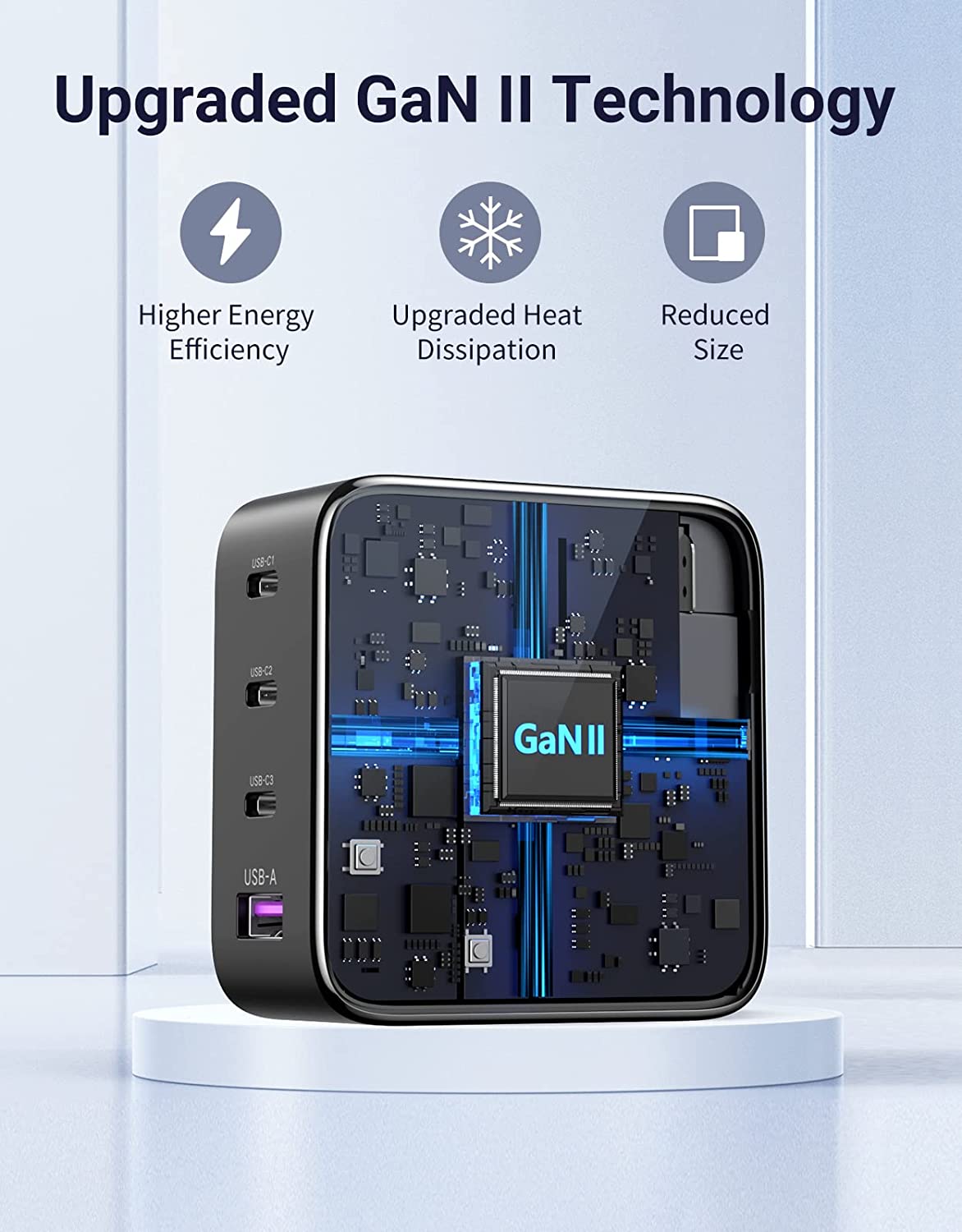 UGREEN 4-Port 100W 3C1A GaN Fast Charging Charger
