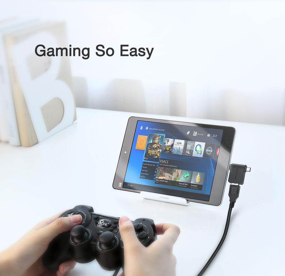 UGREEN USB 3.0 to USB-C + Micro-USB Adapter for Samsung Smartphone Android Syncing