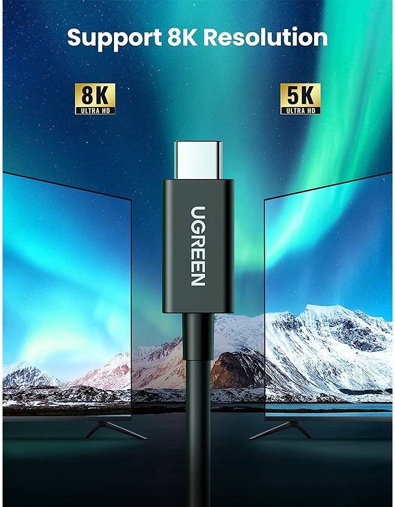UGREEN USB-C to USB-C Thunderbolt 4 Cable 0.8m