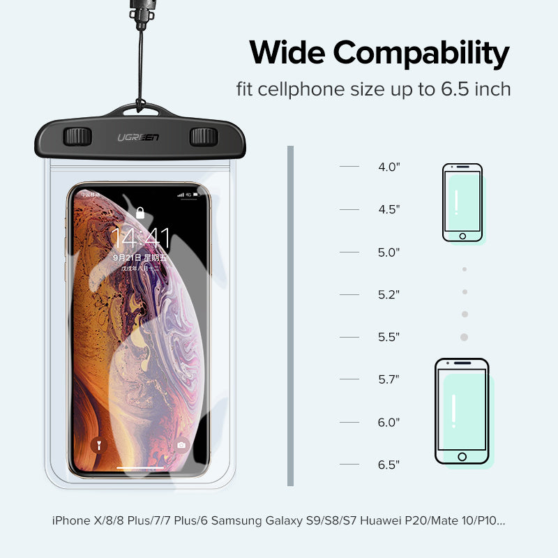 UGREEN Mobile Waterproof Bag for Smartphones Apple Android
