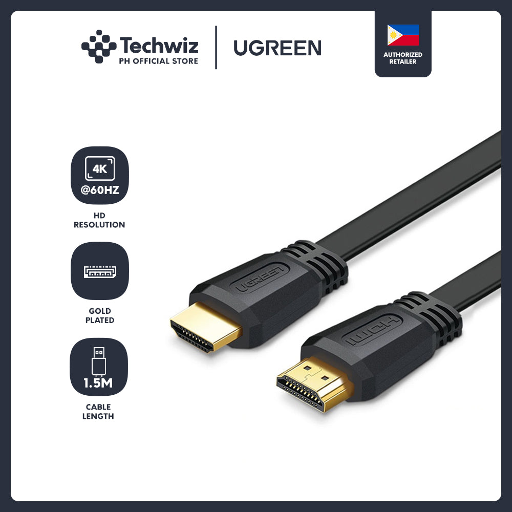 UGREEN HDMI 2.0 Flat Cable 4K 60 Hz for TV HD Monitor Projector - PH