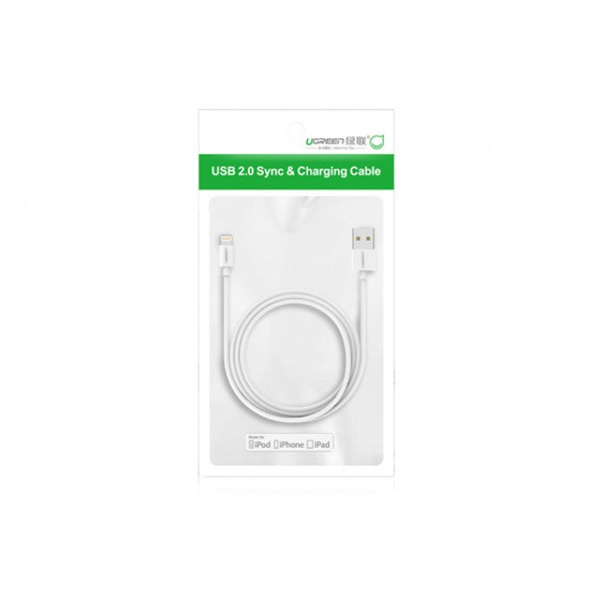 UGREEN USB MFi Certified Lightning cable with ABS case for Charging and Data Syncing