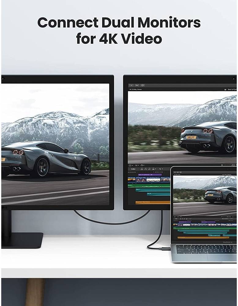 UGREEN USB-C to USB-C Thunderbolt 4 Cable 0.8m