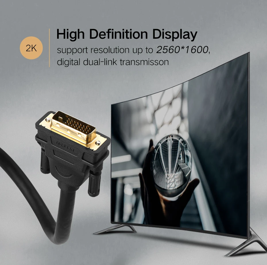 UGREEN DVI (24+1) Male to Male Cable