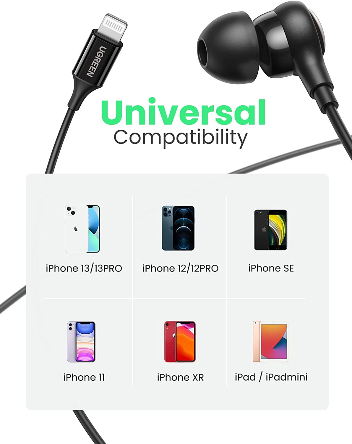 UGREEN Lightning In-Ear Earphones
