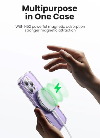 UGREEN Classy Clear Magnetic Protective Case for iPhone 14/ 14 Plus/ 14 Pro/ 14 Pro Max - PH