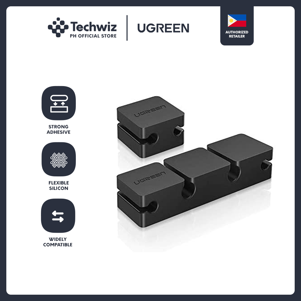 UGREEN 3+1 Silicone Cable Holder Clips