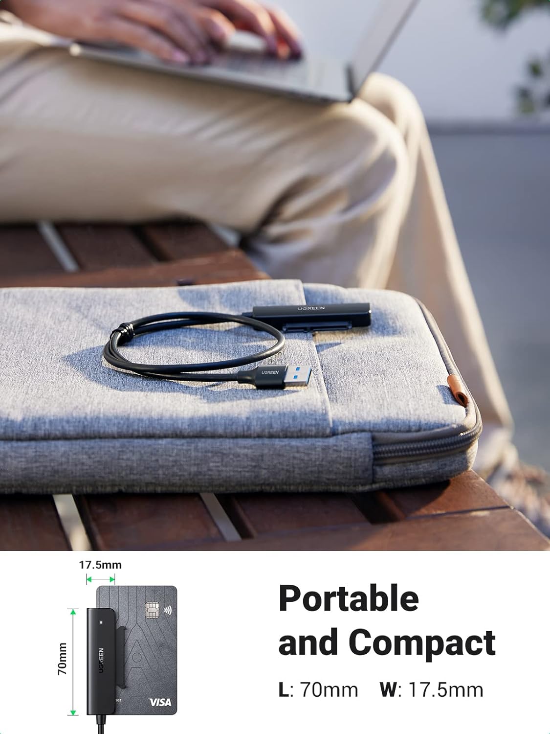 UGREEN USB-A to 2.5-Inch SATA Converter 50cm - PH