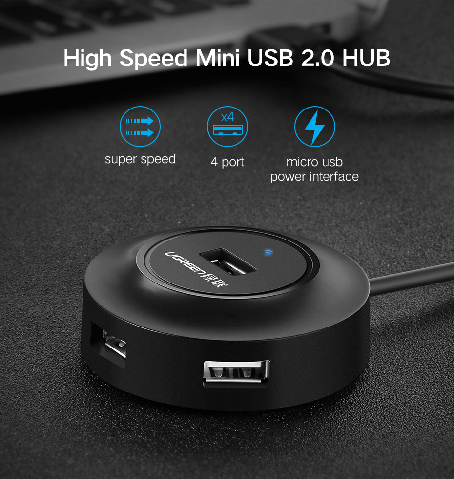 UGREEN 4 Ports USB 2.0 Hub