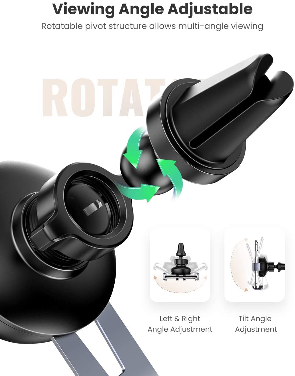 UGREEN Gravity Drive Air Vent Mount Phone Holder