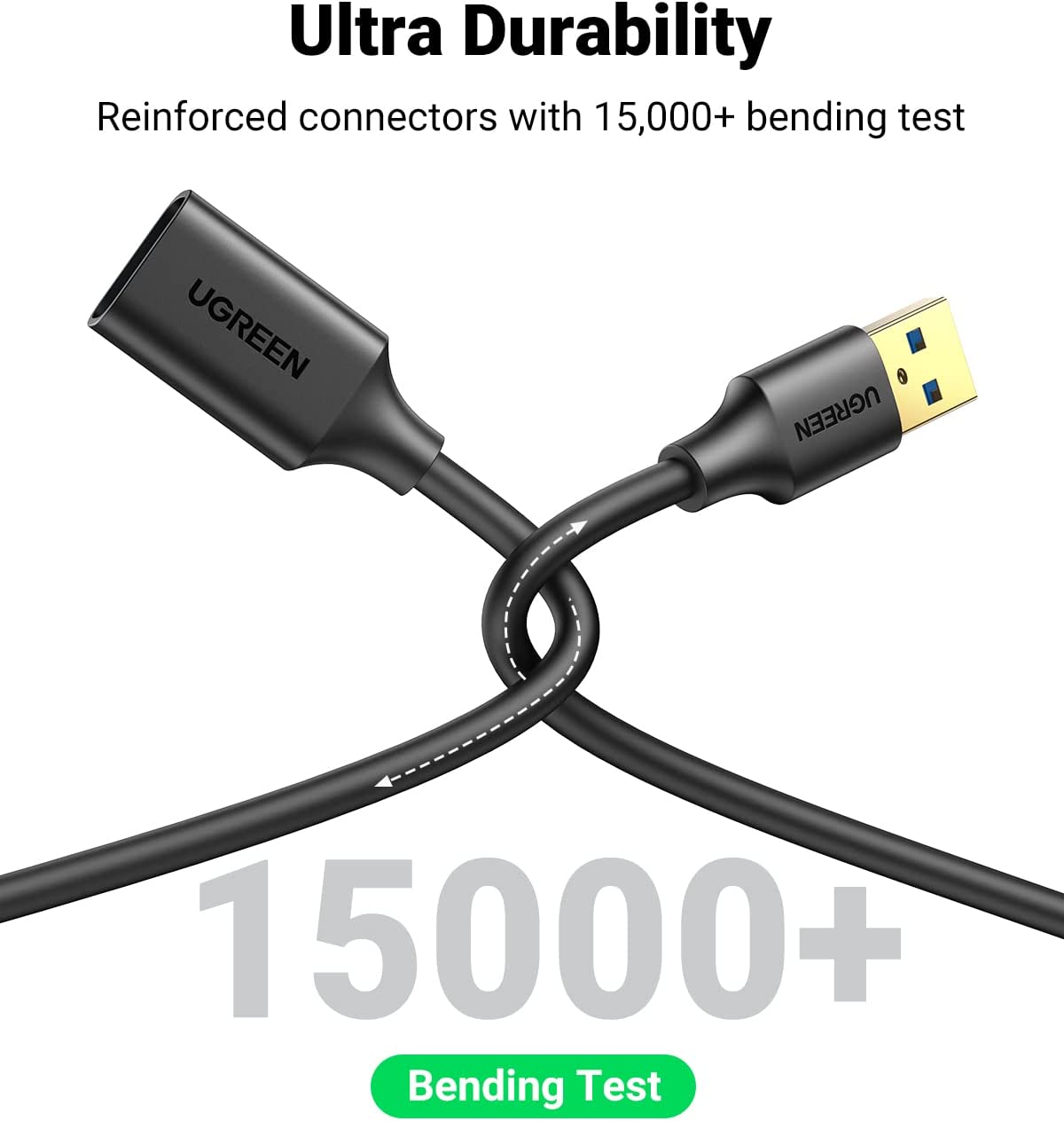 UGREEN USB 3.0 Extension Cable (A Male to A Female) for USB Hub, Printer, Card Reader, Bluetooth Adapter, Flash Drive, Oculus Rift Headset, Scanner, Hard Drive, Mouse, Keyboard