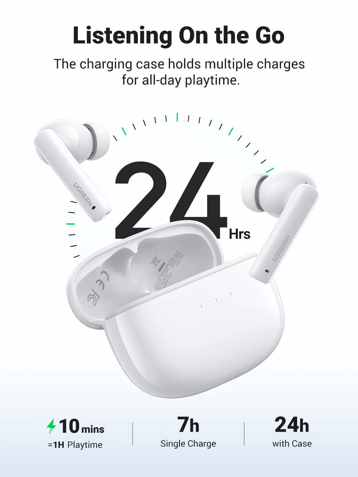 UGREEN HiTune T3 Active Noise-Cancelling Wireless Earbuds