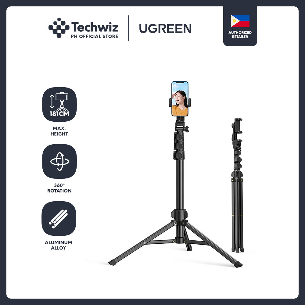 UGREEN Phone Tripod Stand 1.7m/5'5''