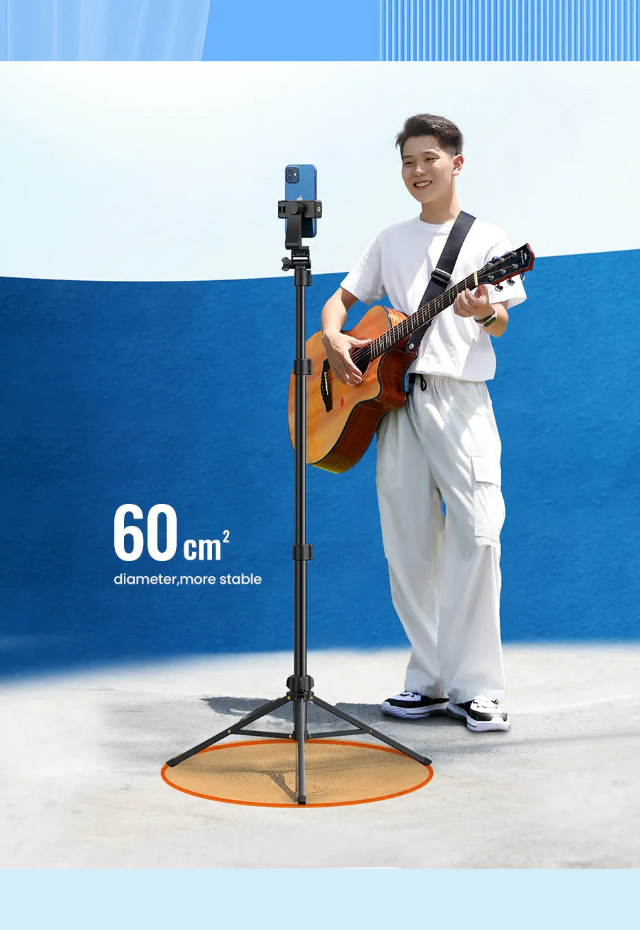 UGREEN Phone Tripod Stand 1.7m/5'5''