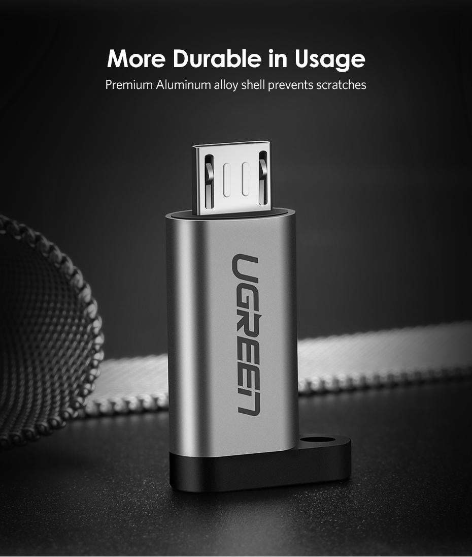 UGREEN Micro USB Male to USB-C Female OTG Adapter