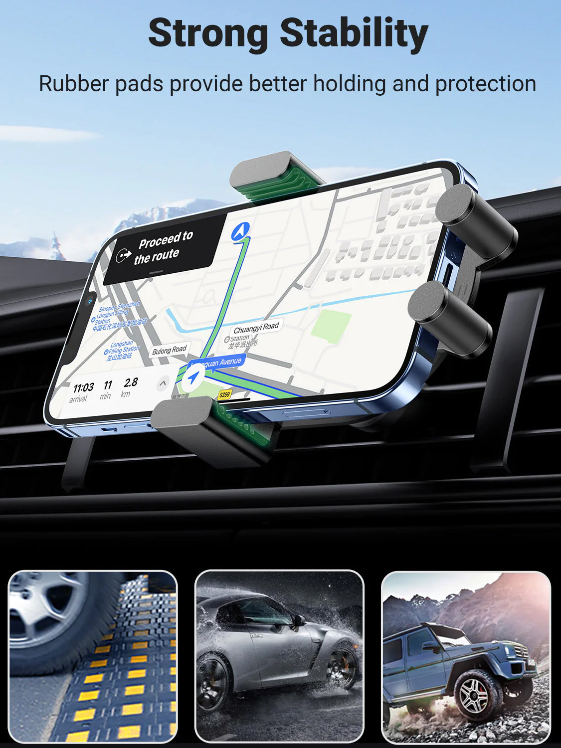 UGREEN 15W Automatic Induction Wireless Charging Phone Mount Holder