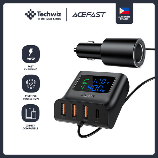 ACEFAST B8 Digital Display Car Hub Charger