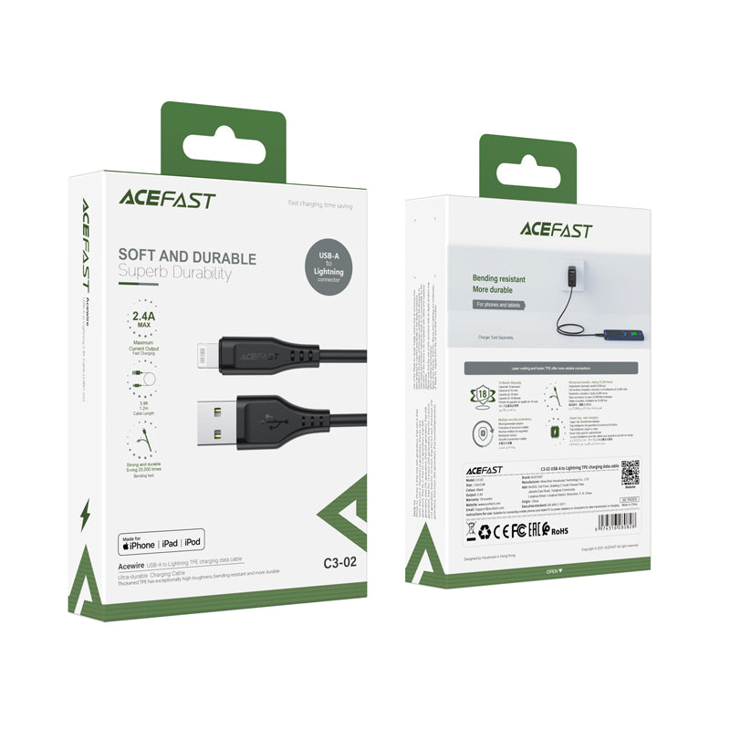 ACEFAST C3-02 USB-A to Lightning TPE Charging Data Cable