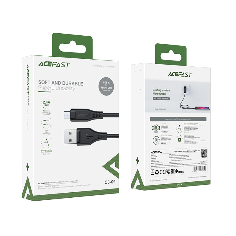 ACEFAST C3-09 USB-A to Micro-USB TPE Charging Data Cable