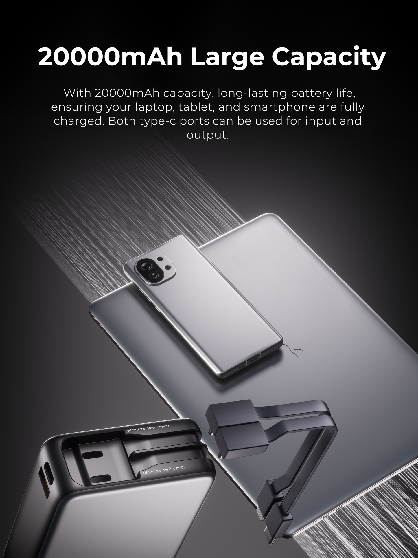 ZLOS MB20 20000mAh 65W Fast Charging Power Bank - PH