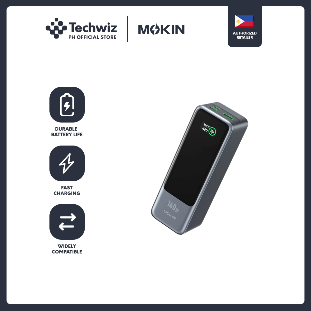 MOKiN Fast Charging Power Bank for Laptop | 24000mAh 140W - PH