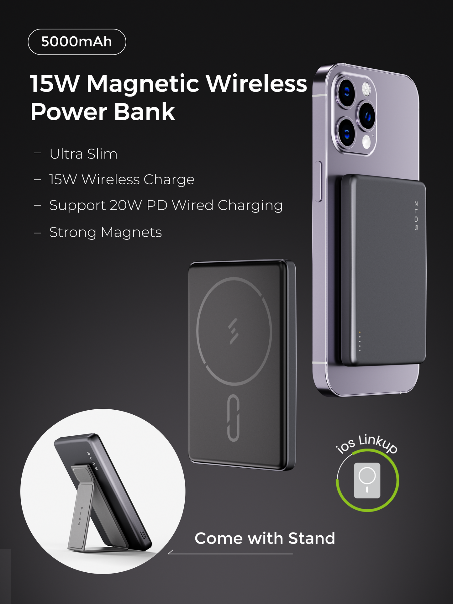 ZLOS Thinpower 5000mAh 15W Power Bank - PH