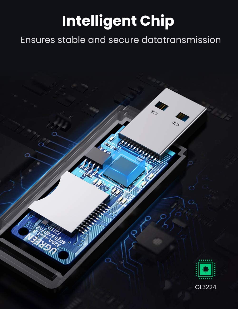 UGREEN USB 3.0 Card Reader with SD/TF