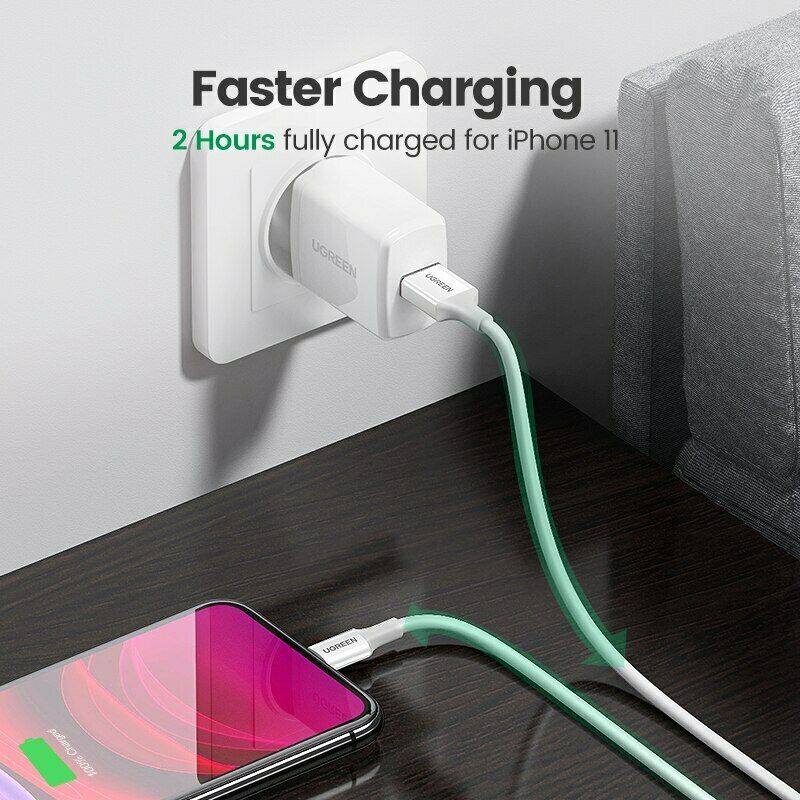 UGREEN USB MFi Certified Lightning cable with ABS case for Charging and Data Syncing