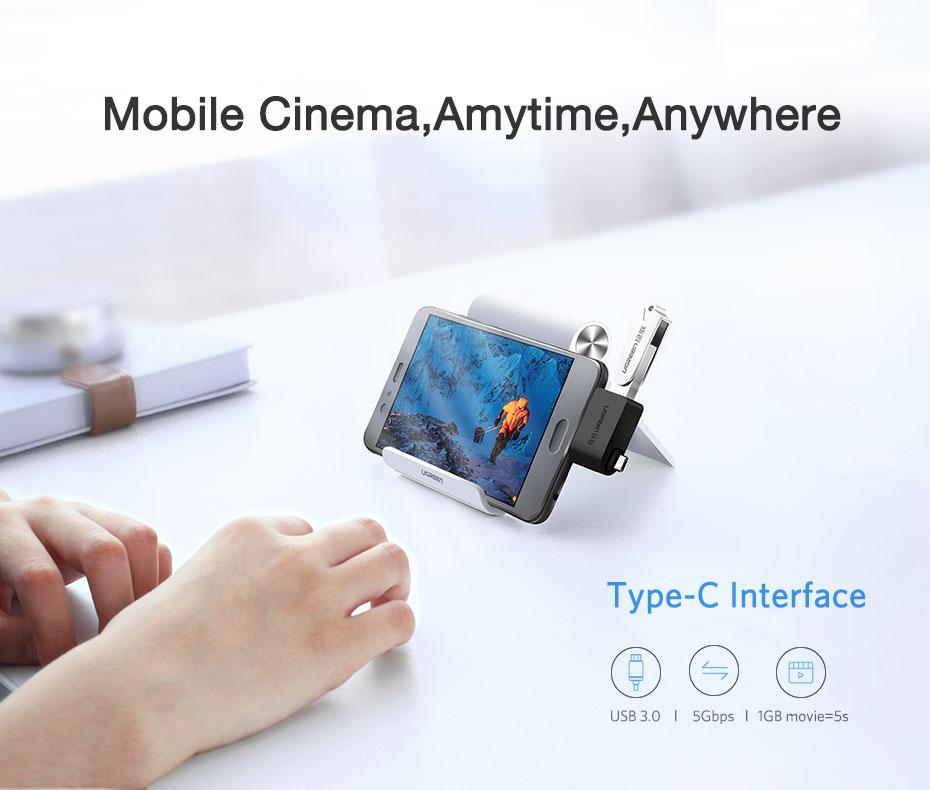 UGREEN USB 3.0 to USB-C + Micro-USB Adapter for Samsung Smartphone Android Syncing