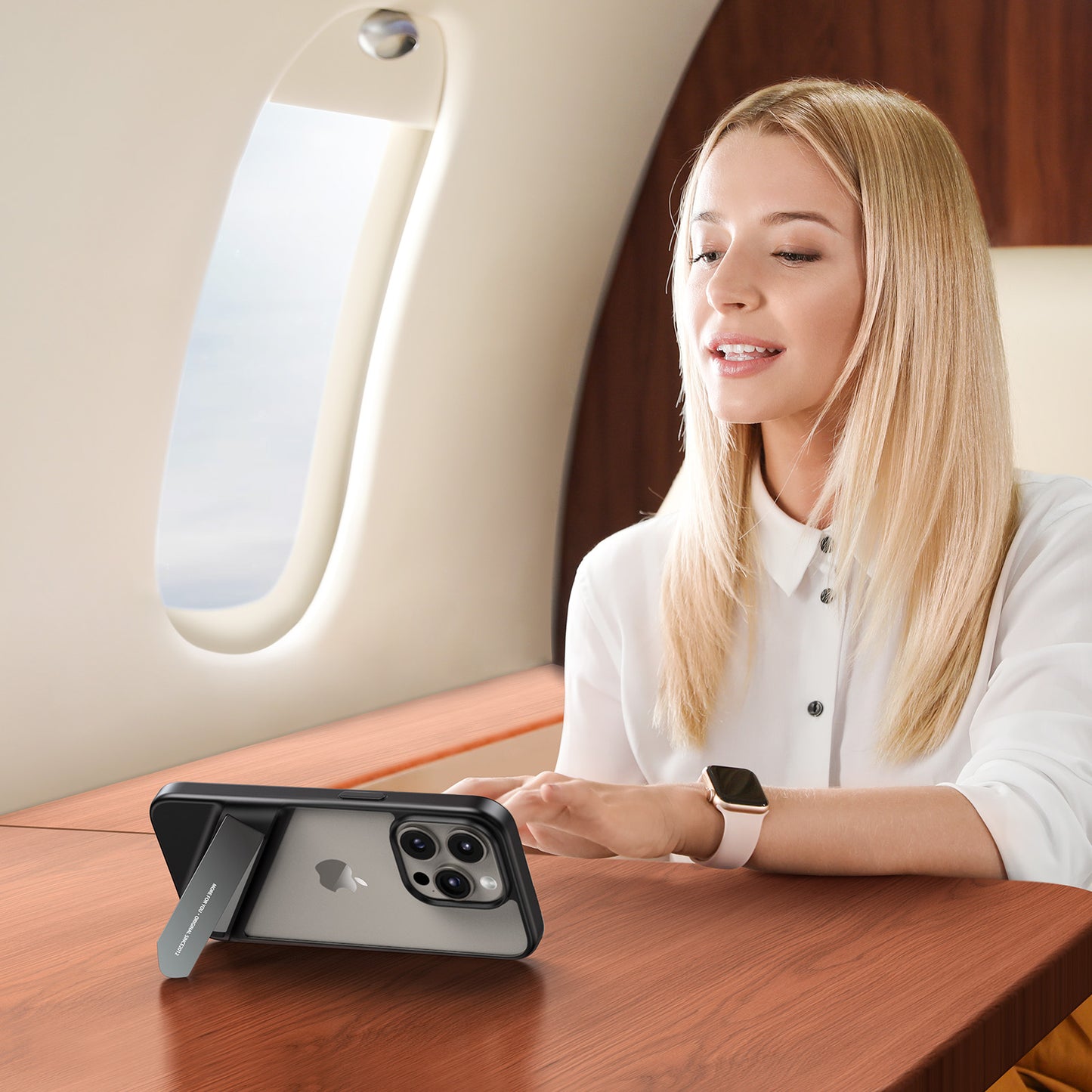 UGREEN Kickstand Protective Case for iPhone 15/ 15 Plus/ 15 Pro/ 15 Pro Max - PH