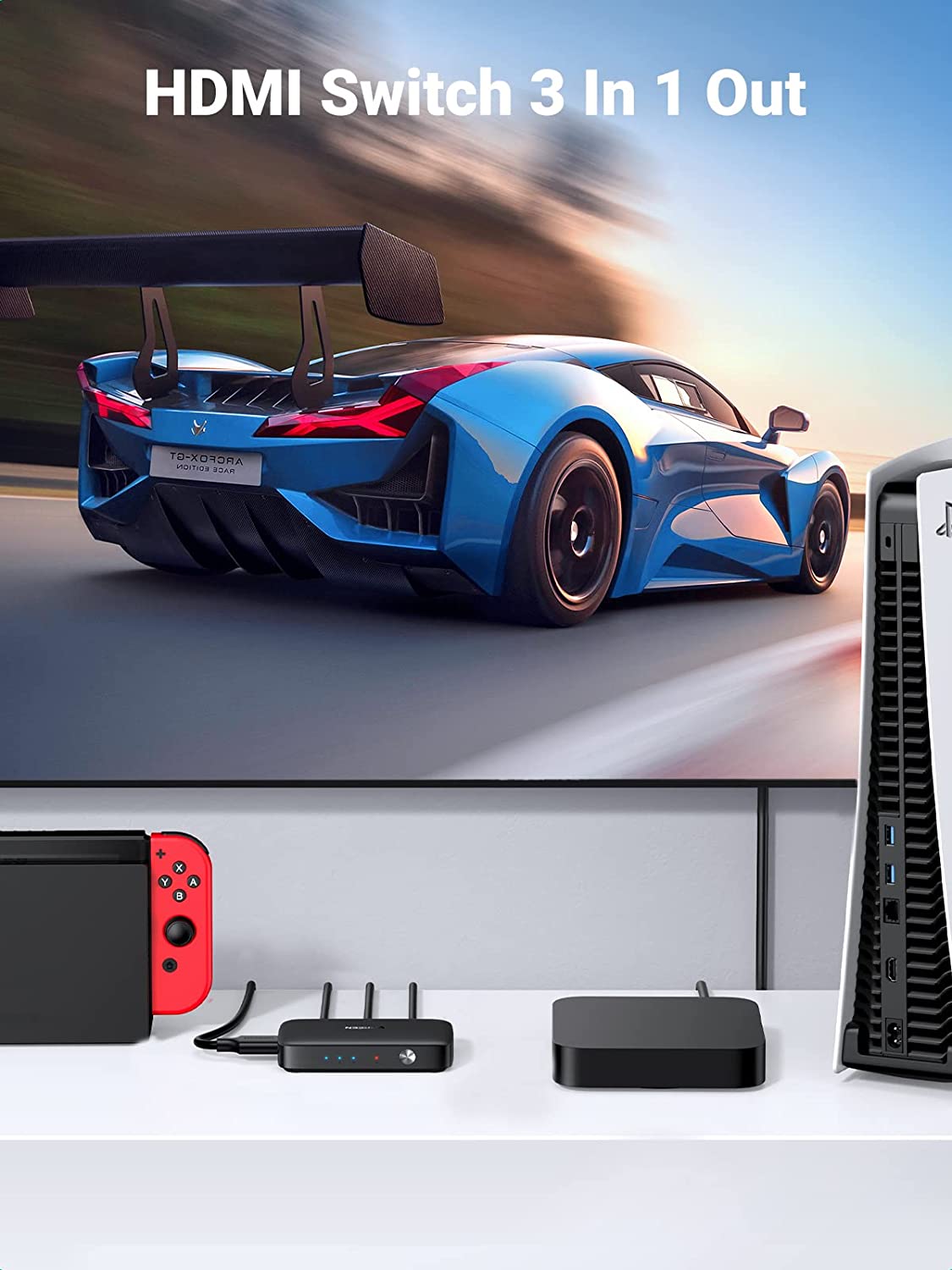 UGREEN 4K 3 In 1 Out HDMI Switcher