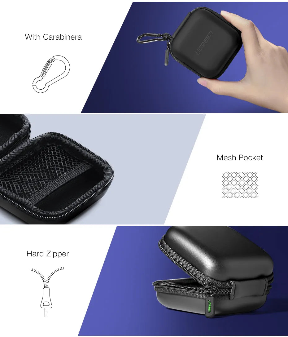 UGREEN Earphone Storage Bag Case