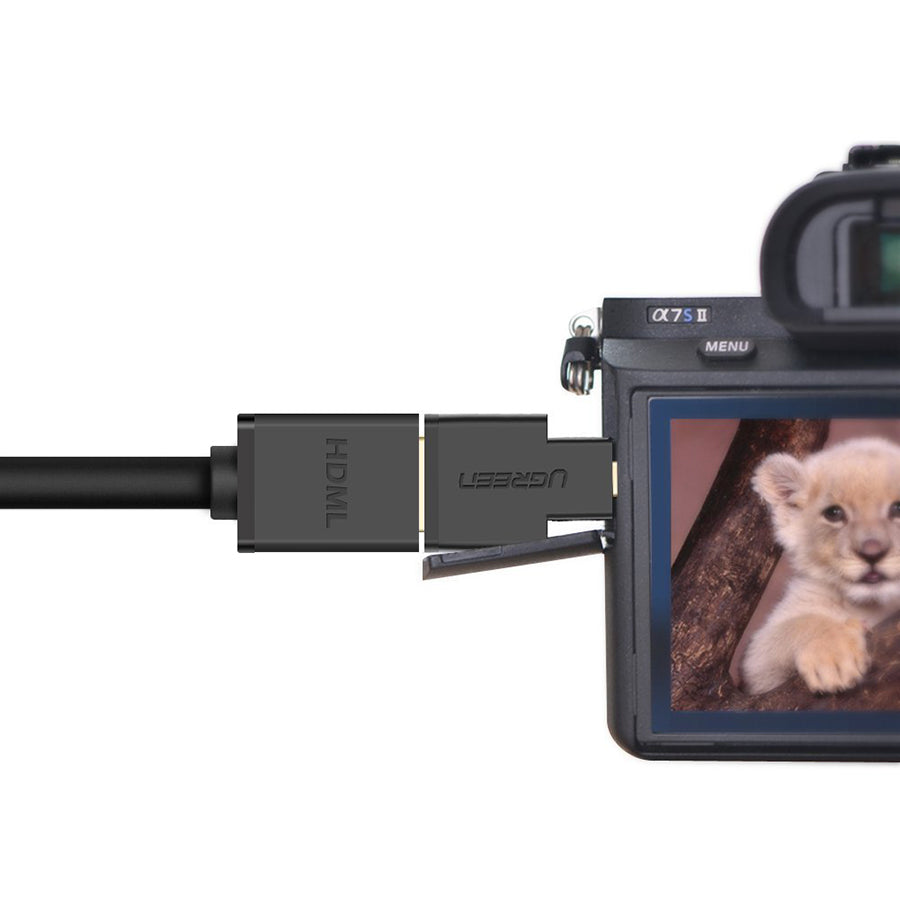 UGREEN Micro HDMI Male to HDMI Female Adapter for Phone Camera to TV Monitor Laptop